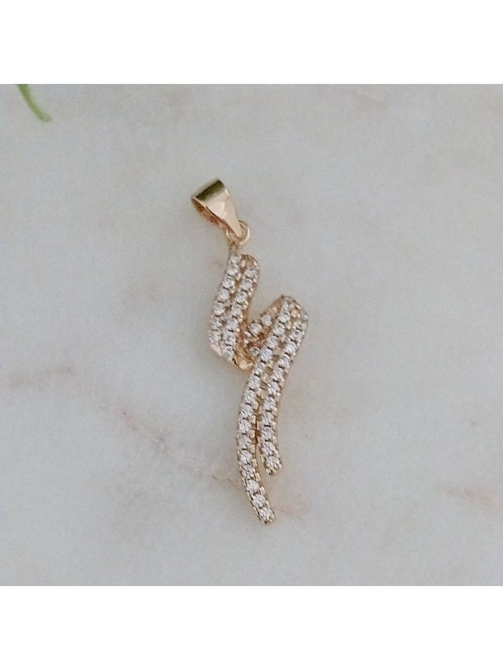 NWT Sterling Silver Rose Gold Pendant - Picture 3 of 4